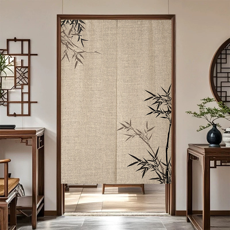 Noren Curtain Doorway - Декоративная занавеска VIKAMA Ink Bamboo Noren