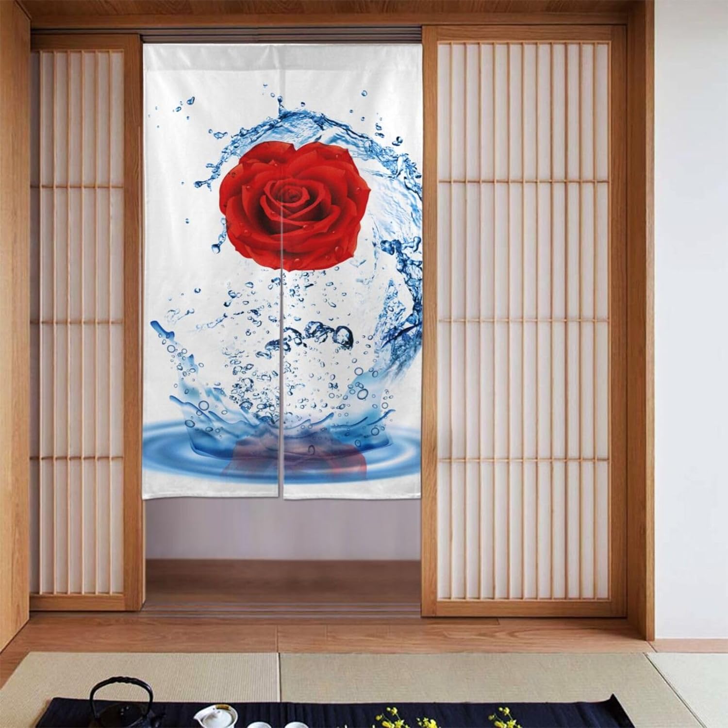 Романтическая занавеска с прин – обзор и цена Noren Curtain Doorway